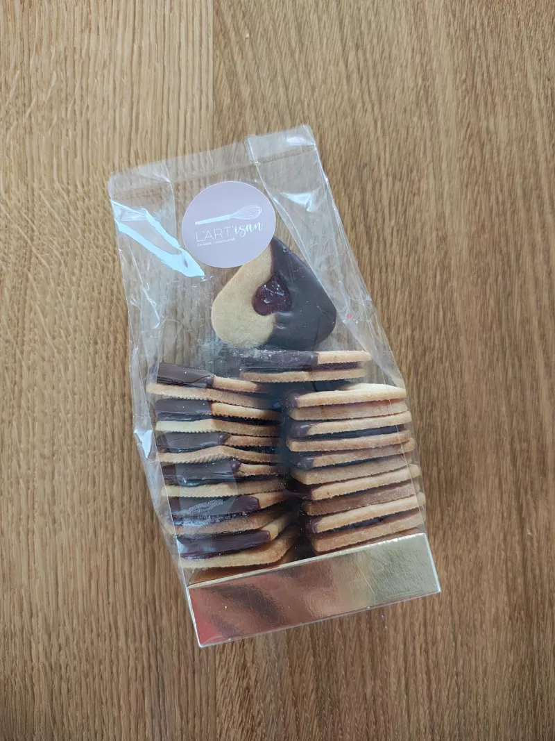 Biscuit coeur confiture — vue 4