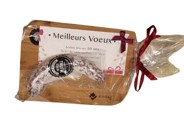 Saucisse sèche truffe + planche personnalisée — vue 5